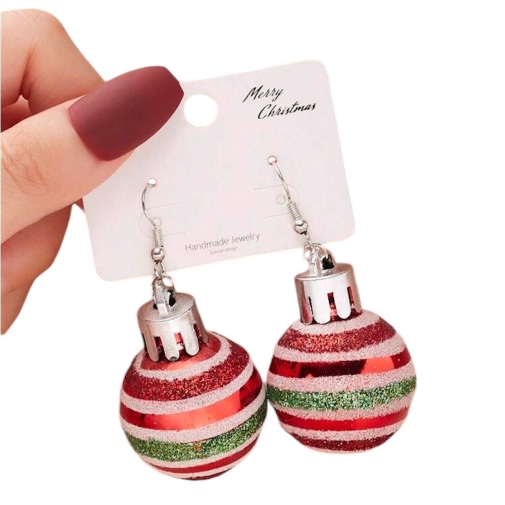 Brand New Christmas Ornament Drop Earrings